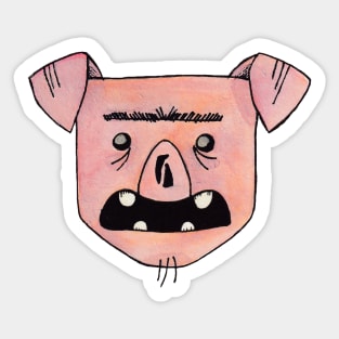 Don't Starve Pig Fanart Sticker